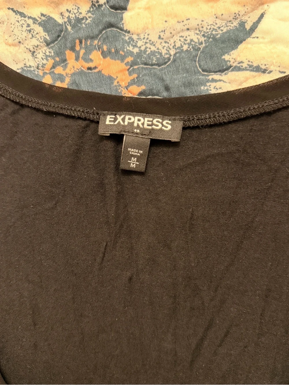 Express Black Sequin-Embellished Tank Camisole